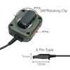 BAOFENG Tactical Speaker Microphone Handheld Remote Dual PTT Volume Adjustable