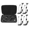 Lixada 4pcs LED Fishing Swingers Set Fish Bite Indicator Illuminator
