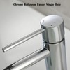 Chrome Bathroom Faucet Single Hole, Single Handle Water Faucet for