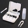 OFKPO Mini Lens Case Contact Lens Box Portable for Outdoor