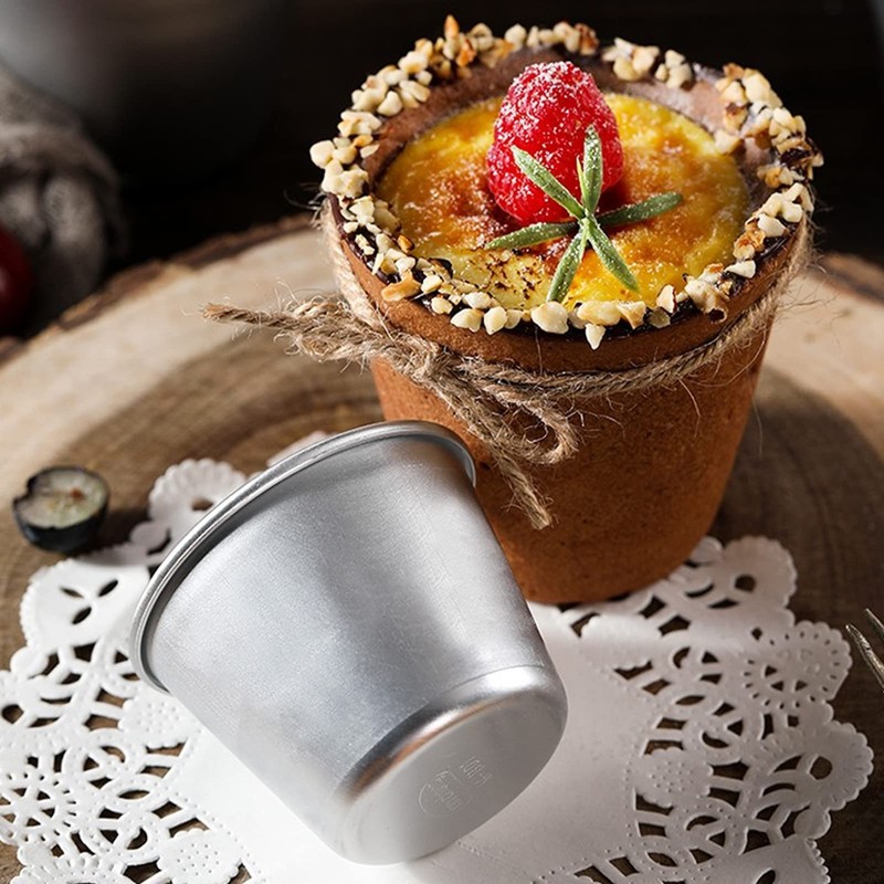 MIVIDE 20 Pack Dariole Moulds, Pudding Moulds for Baking, Individual