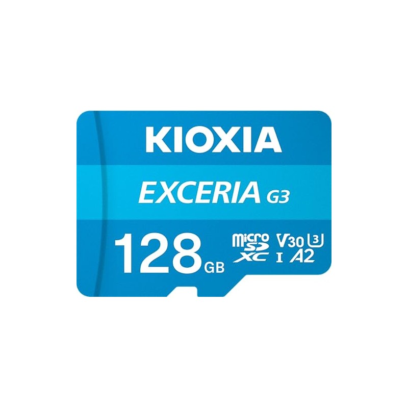KIOXIA MicroSDXC 128GB EXCERIA G3 UHS-I U3 V30 4K UltraHD