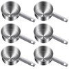 6 Pcs Stainless Steel Measuring Cups 1/2 Cup - 125ml