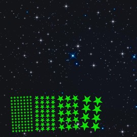 AOWDIAO Glow in The Dark Star Stickers – 630 Pieces (4 Sizes) – Luminous Ceiling & Wall Decor for Kids’ Bedroom, Nursery, Party