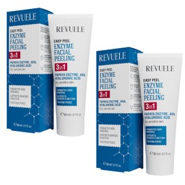 REVUELE Easy Peel Enzyme Face Exfoliating Mask 3 in 1 Pack of 2 2 x 80 ml