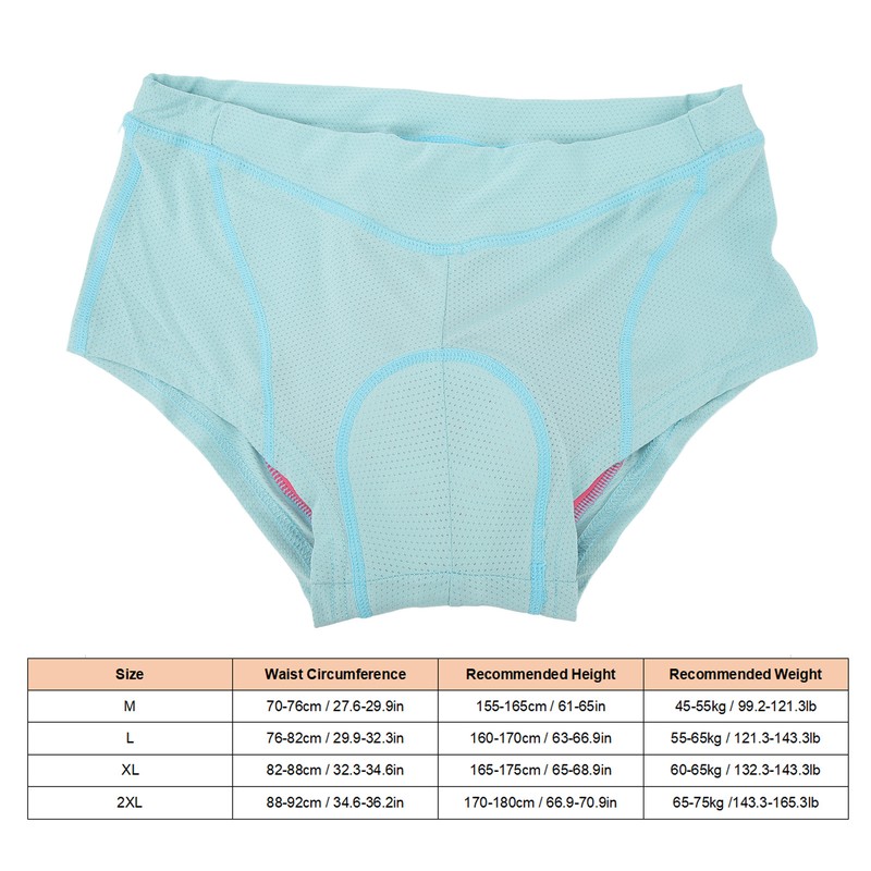 Cycling Underpants Ventilated 3D Silicone Pad Shockproof Cycling Underwear Shorts