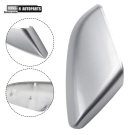 For Honda 16-21 Civic 19-22 Insight Silver Smooth Mirror Cover Passenger Side
