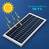 ACOPOWER 35W Small Poly Solar Panel, 35 Watt 12 Volt