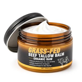 Sarga de ternera para la piel, sargo hidratante orgánico y bálsamo de miel con cera de abeja 100% + miel y sebo de res alimentado con pasto, fórmula natural para hombres y mujeres, aroma