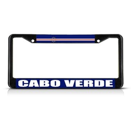 Cabo Verde Cape Verde Flag License Plate Frame Tag Holder Cover