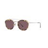 Persol PO5008ST Aviator Sunglasses, Silver/Dark Violet Polarized, 51 mm