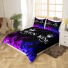 Homemissing King and Queen Crown Duvet Cover Set Modern Chic