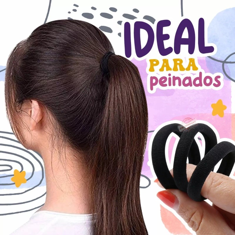 J.H. Company 144 Pcs Liga Para Cabello Donita Accesorio Elastica