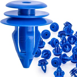 Rexka 20pcs Wheel Arch Moulding Retainer Clips, Car Trim Clip Retainers, Blue Plastic Compatible with Land Rover Range Rover Evoque OE LR027255 Discovery, Discovery Sport