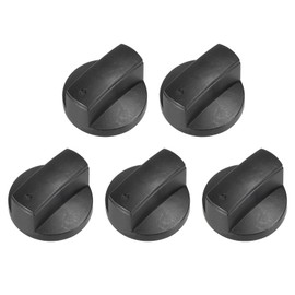 MECCANIXITY Stove Knob Replacement 41m x 24mm Cooktop Knob Burner Control Knobs Replacement for Stove Oven Black 5 Pack