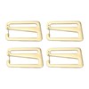 Vaveren 4 Pieces Strap Belt Buckle with Open Lock Webbing