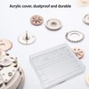 Watch Movement Repair Box Aluminum Alloy Storage Tray with Acrylic