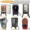 Upgrade 1650W Electric Smoker Heating Element Replacement Kit with Adjustable