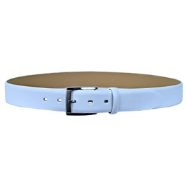 Lloyd Men's Leather Belt 35mm Pin Buckle, White