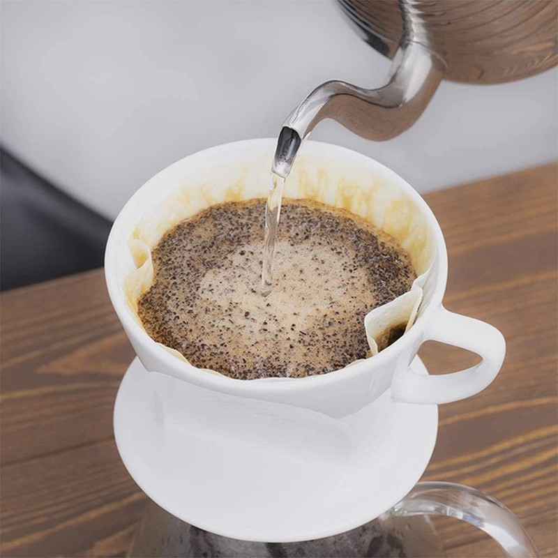 Replacement Unbleached Paper Coffee Filters Round Coffee Maker Filters Compatible