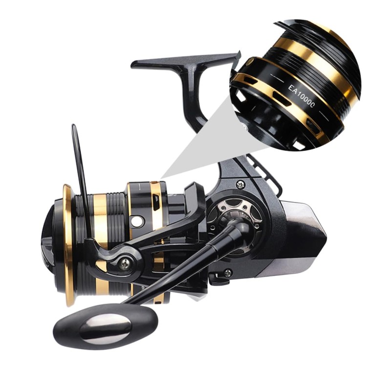 Sosoport Far Round Metal Fishing Reel 4.9:1 Gear Ratio 13