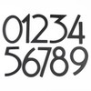 HASWARE 6 Inch Stylish ABS House Numbers - Black Sleek