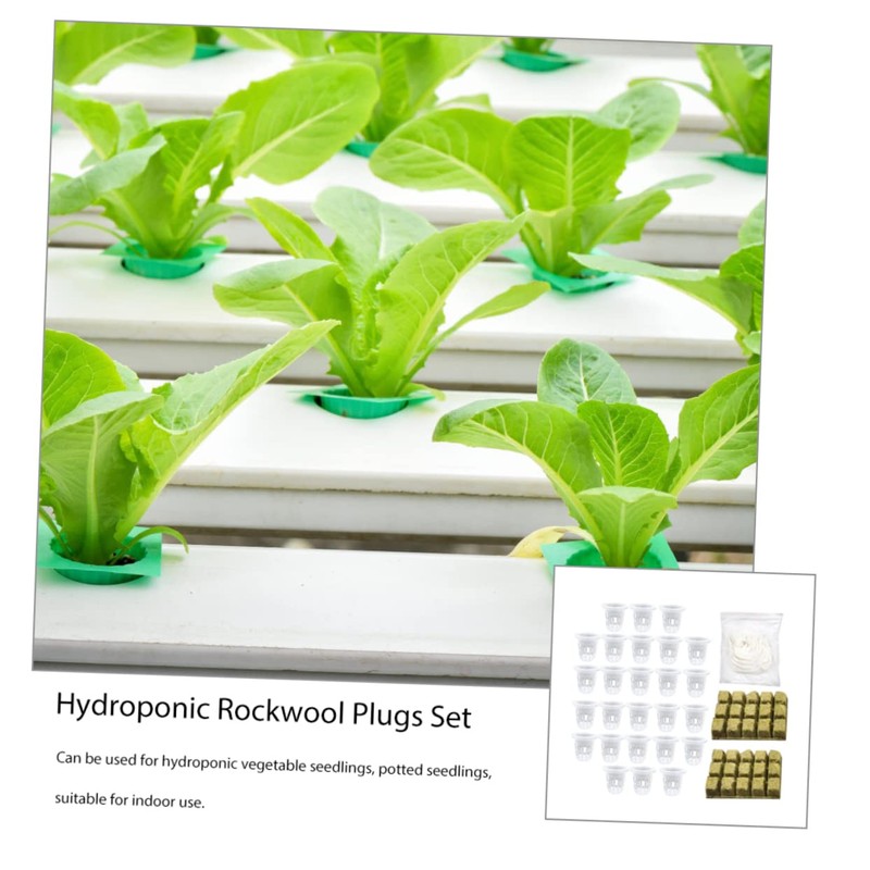 VICASKY 1 Set Hydroponic Plugs Set Soilless Substrate Grow Cubes