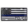 USA Thin Blue Line Police Letters 6"x12" Aluminum License Plate
