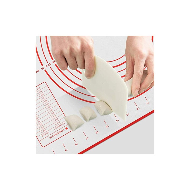 Non-Stick Pastry Baking Bench Dough Scraper, BPA Free Plastic Flexible
