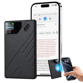 AI Digital Voice Recorder, 64 GB Memory Recording Device with ChatGPT 40 for Transcribing and Summarizing for 93 Languages, One Touch Recording, Voice Recorder for Lecture, Meetings, Call