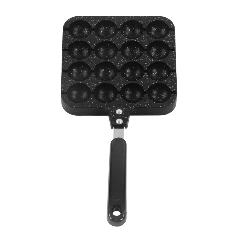 16 Holes Octopus Meatballs Pan Aluminum Alloy Takoyaki Baking Mold