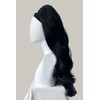 High crown long, layered half wig and volume ring: Helena