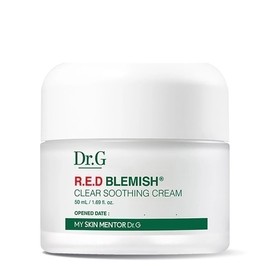 Dr.G Red Blemish Clear Soothing Cream 50x2 + 10x2 Korean Moisturizing Cream Suitable for Acne-Prone Skin / 닥터지 Dr.G 레드 블레미쉬 클리어 수딩크림 50x2 + 10x2 한국 수분크림 여드 름성피부도 사용가능