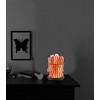 Himalayan Salt Solution Pillar Salt Lamp with Hand Carved Himilayan