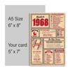 57th Birthday Card - Back in 1968 In This Year