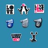 32Pcs Cheerleader Shoe Decoration Charms for Croc Clog, Cheerleading Charms