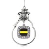 Inspired Silver - Thin Gold Line Dispatcher Support Charm Ornament