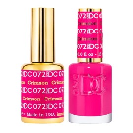 DND DC Match UV Gel + Nail Polish #072 Crimson