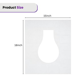 ST&JT Travel Toilet Seat Covers Disposable (100 Pack) – Biodegradable & Flushable Toilet Seat Cover, XL Protection for Adults & Kids – Travel Essential for Public Restrooms, Airplane, Camping.
