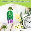 wishstream Hanging Potted Plant Crochet Kit，3pcs Crochet Kit for Beginners,