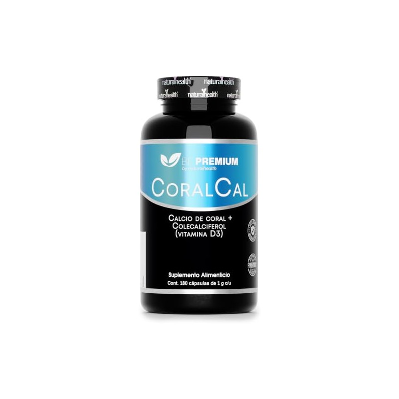 Natural Health Coralcal Suplemento Alimenticio Calcio Coral Vitamina Colecalciferol Frasco