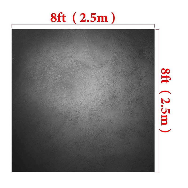 Kate 8x8ft Gray Abstract Photography Backdrop Grey Portrait Textures Photo