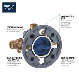 GROHE 35110000 GrohSafe 3.0 Pressure Balance Rough-In Valve