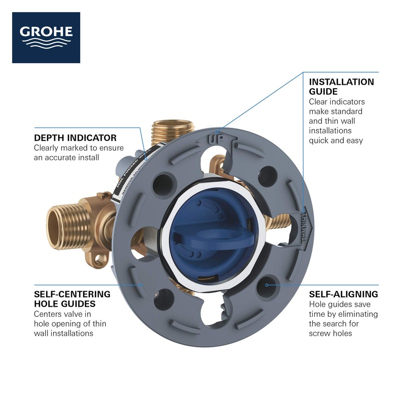 GROHE 35110000 GrohSafe 3.0 Pressure Balance Rough-In Valve