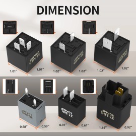 6-Pack 9036 9037 9038 ON-OFF Direct Control Car Relay Tester Fuel Pump Direct Control Relay Bypass Tester KitRated Voltage: 12 V