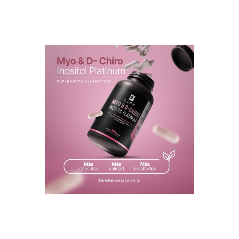 B Life Myo y D-Chiro Inositol Platinum Ratio 40:1 con