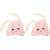 VILLCASE Toalla para Cabello para 2piezas de Microfibra Rosa, Súper