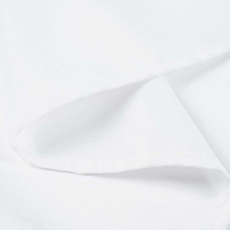 Zdada 50inch Round Polyester Tablecloth White Banquet Wedding Table Cloth