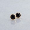 Bezel Set Small Stud Earrings Post Piercing for Cartilage Tragus