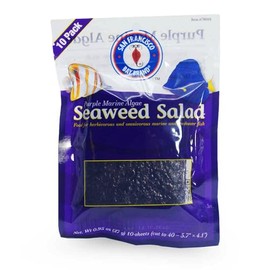 San Francisco Bay Brand Purple Seaweed Salad Dried Marine Algae Bulk (0.91 Ounce 40 Mini Sheets) Aquarium Fish Food for Saltwater Marine & Freshwater | Seaweed for All Algae Eater Grazers